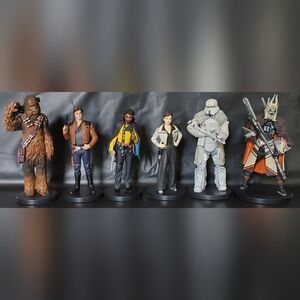 Disney Star Wars Han Solo Movie PVC LOT of 6 - Action Figures Cake Toppers